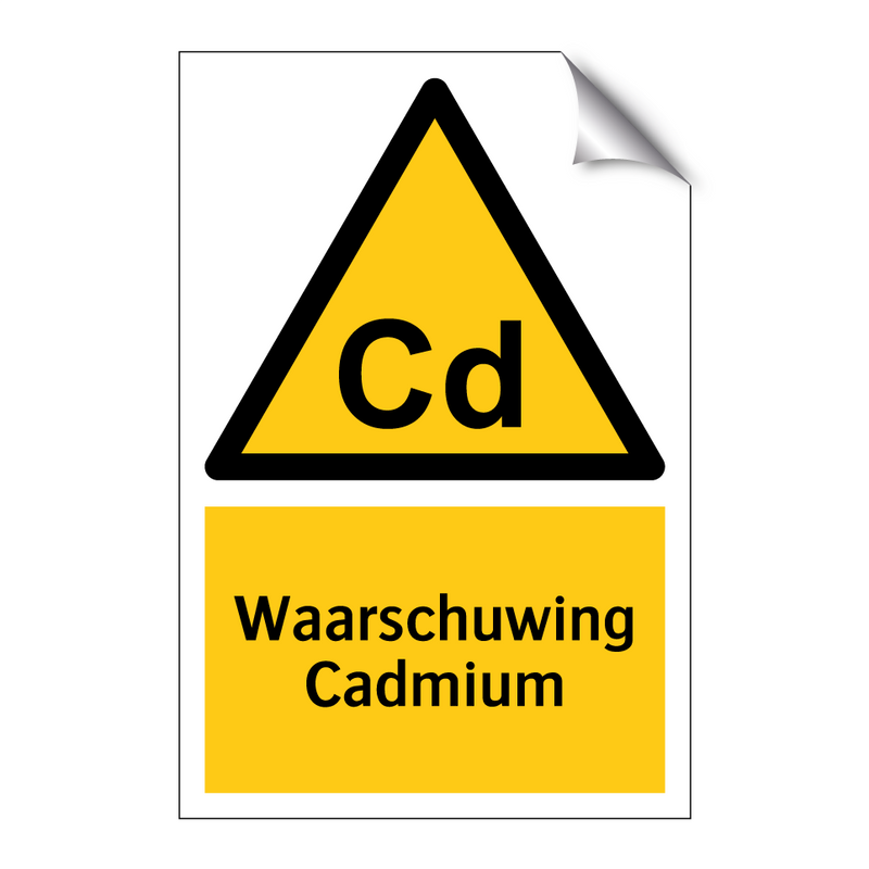 Waarschuwing Cadmium