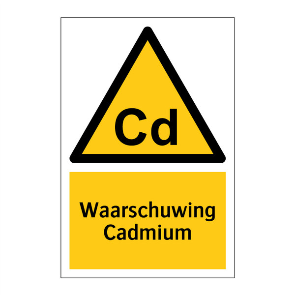 Waarschuwing Cadmium