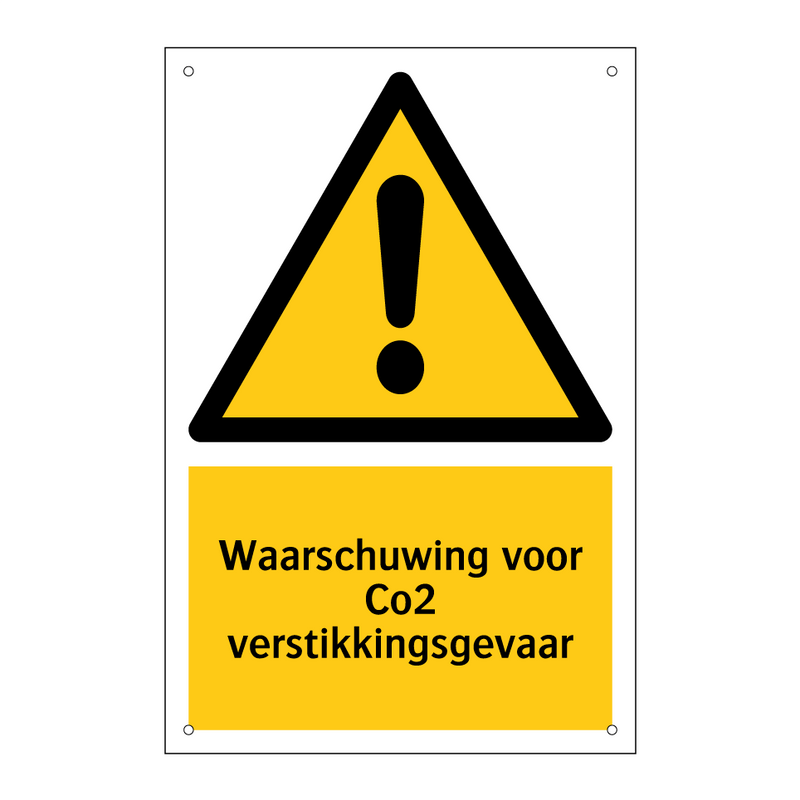 Waarschuwing voor Co2 verstikkingsgevaar