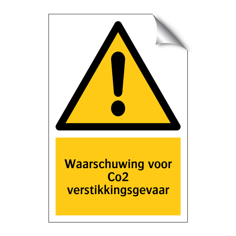 Waarschuwing voor Co2 verstikkingsgevaar