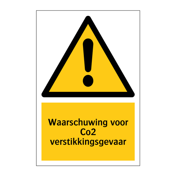 Waarschuwing voor Co2 verstikkingsgevaar