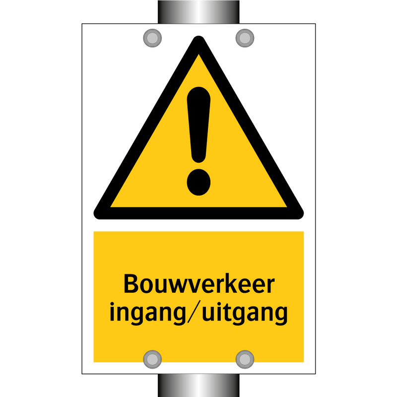 Bouwverkeer ingang/uitgang