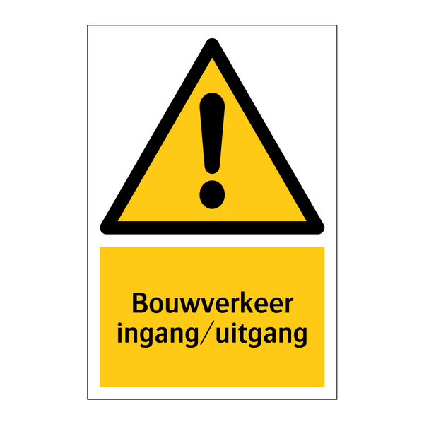 Bouwverkeer ingang/uitgang