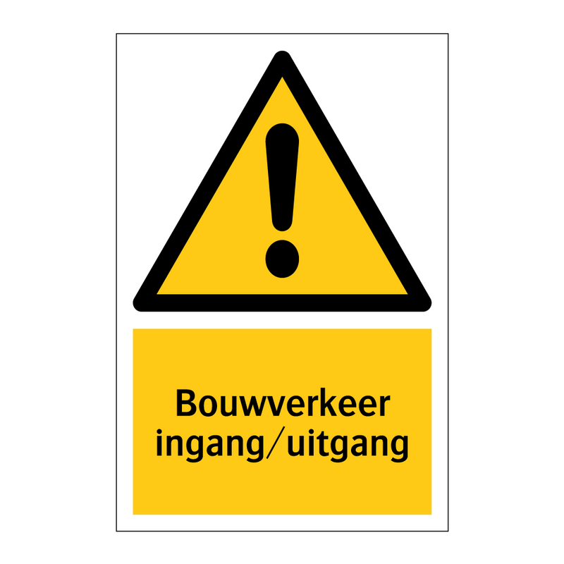 Bouwverkeer ingang/uitgang