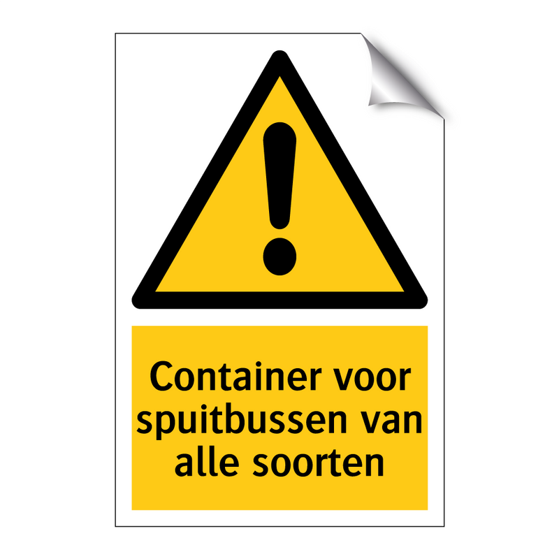 Container voor spuitbussen van alle soorten