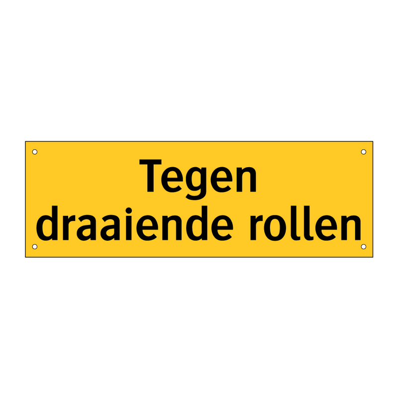 Tegen draaiende rollen & Tegen draaiende rollen & Tegen draaiende rollen & Tegen draaiende rollen