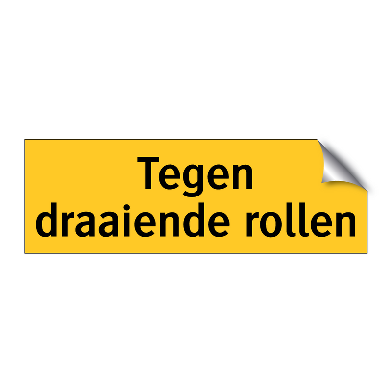 Tegen draaiende rollen & Tegen draaiende rollen & Tegen draaiende rollen & Tegen draaiende rollen