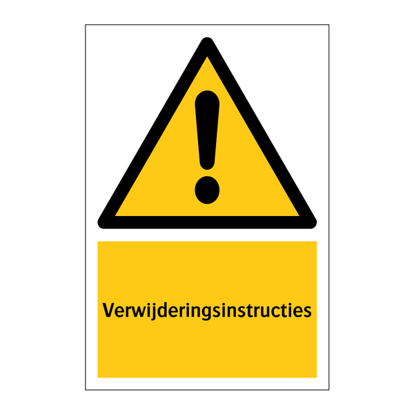 Verwijderingsinstructies