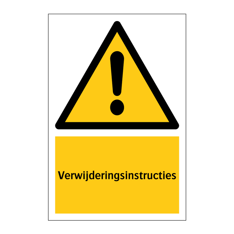 Verwijderingsinstructies