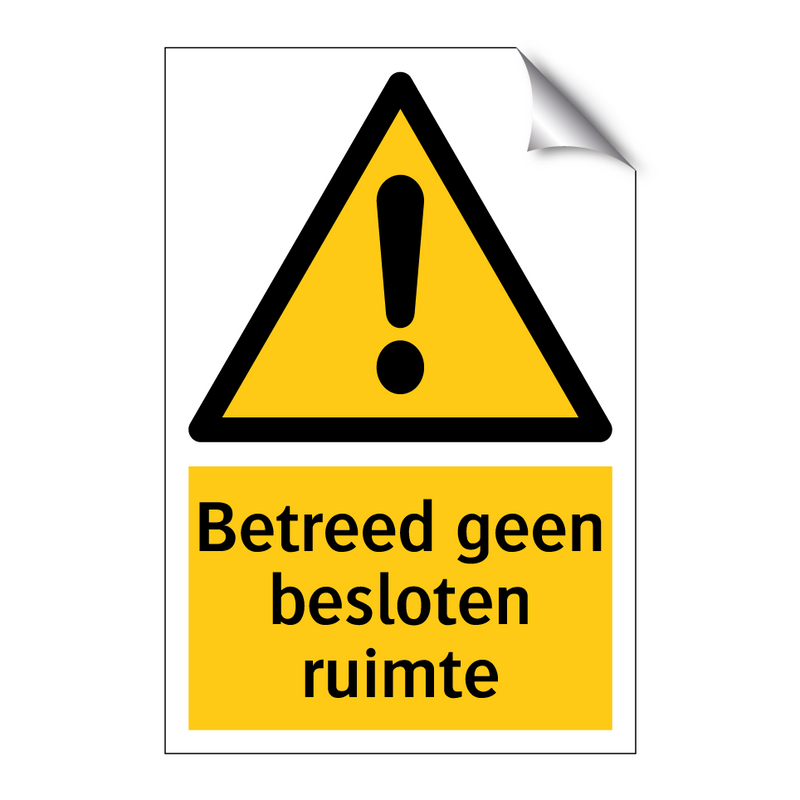 Betreed geen besloten ruimte