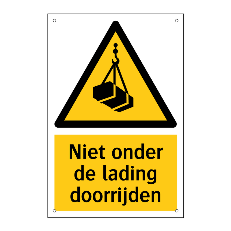 Niet onder de lading doorrijden