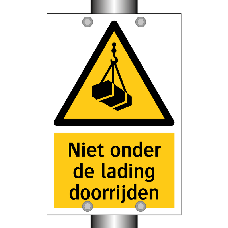 Niet onder de lading doorrijden