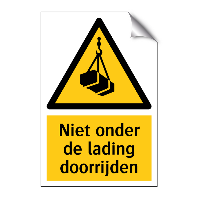 Niet onder de lading doorrijden