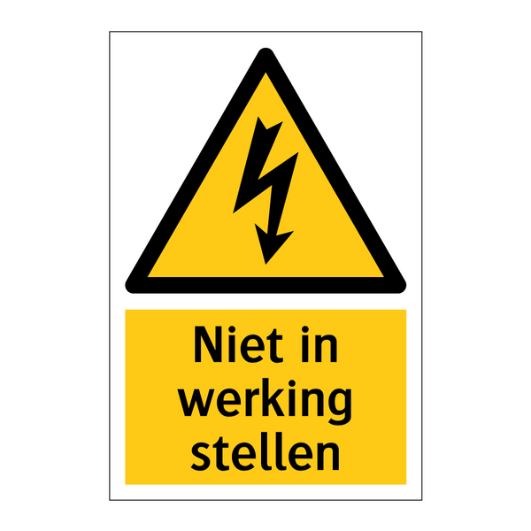 Niet in werking stellen