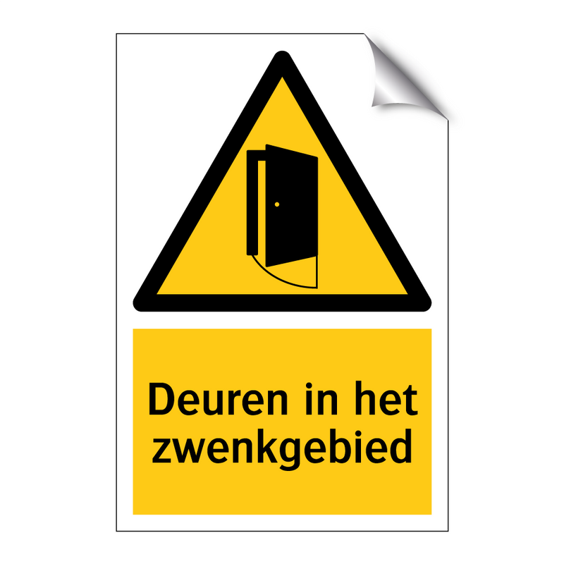 Deuren in het zwenkgebied