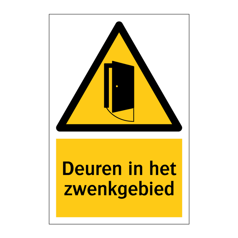 Deuren in het zwenkgebied