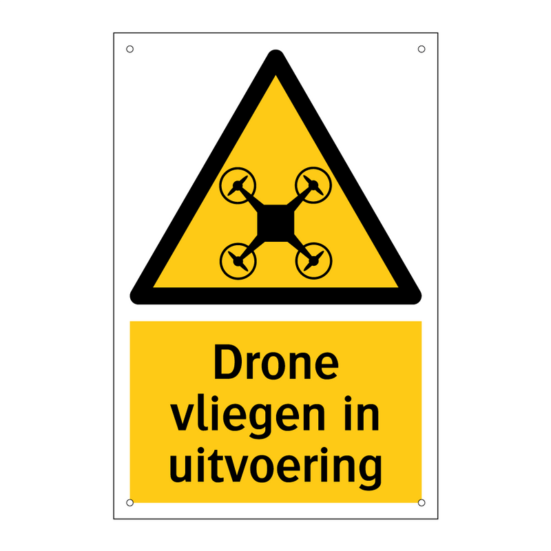 Drone vliegen in uitvoering