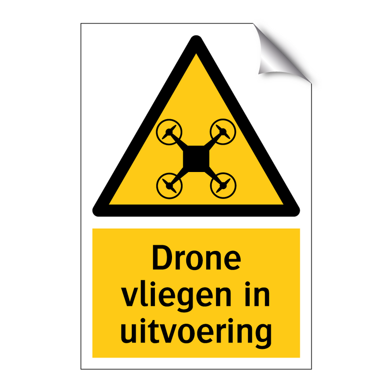 Drone vliegen in uitvoering