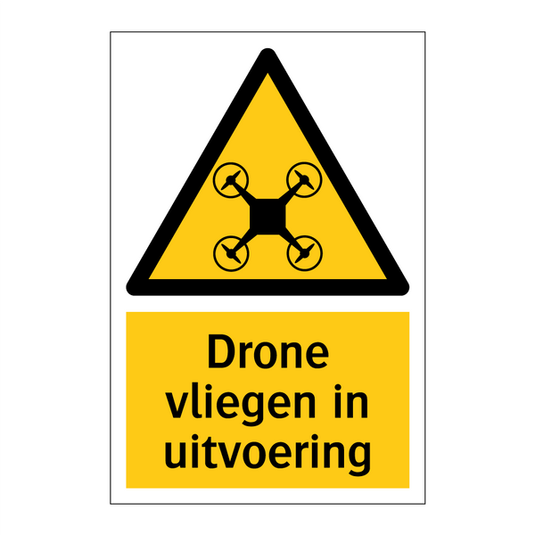 Drone vliegen in uitvoering