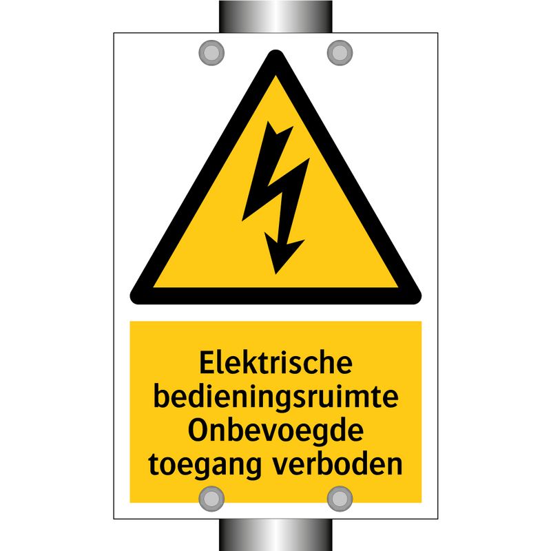 Elektrische bedieningsruimte Onbevoegde toegang verboden