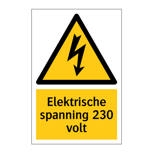 Elektrische spanning 230 volt