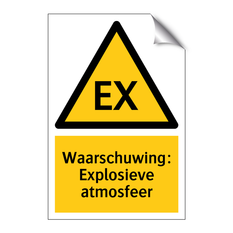 Waarschuwing: Explosieve atmosfeer