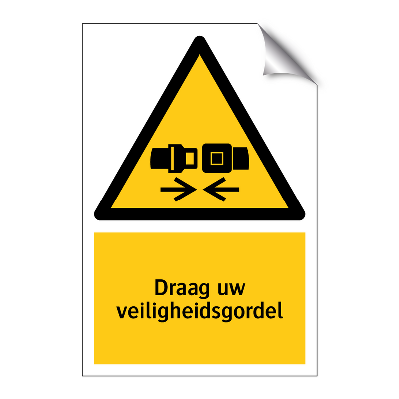 Draag uw veiligheidsgordel