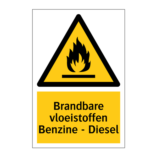 Brandbare vloeistoffen Benzine - Diesel