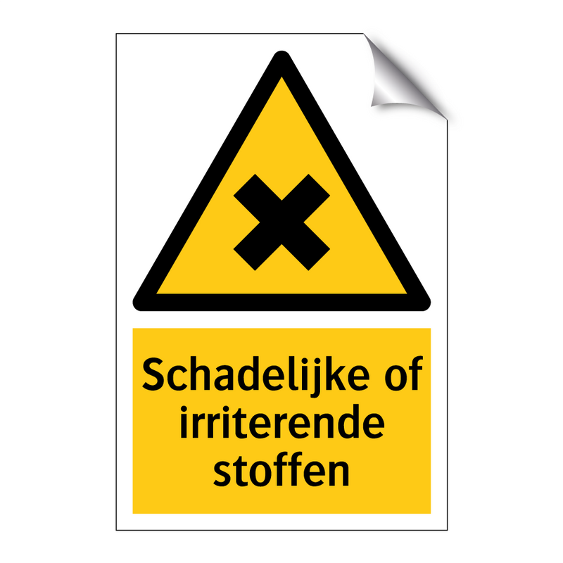 Schadelijke of irriterende stoffen