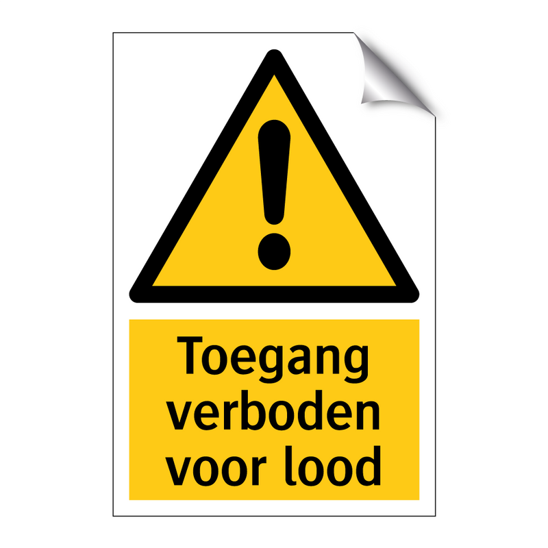 Toegang verboden voor lood