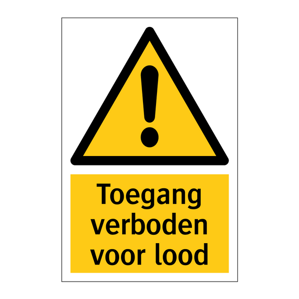 Toegang verboden voor lood