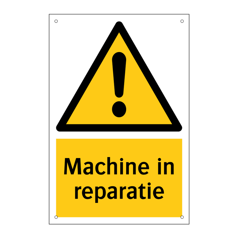 Machine in reparatie