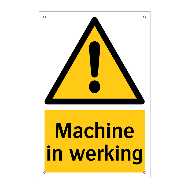 Machine in werking