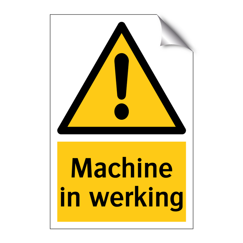 Machine in werking