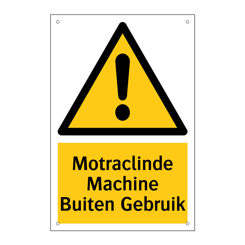 Motraclinde Machine Buiten Gebruik