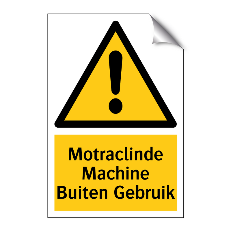 Motraclinde Machine Buiten Gebruik