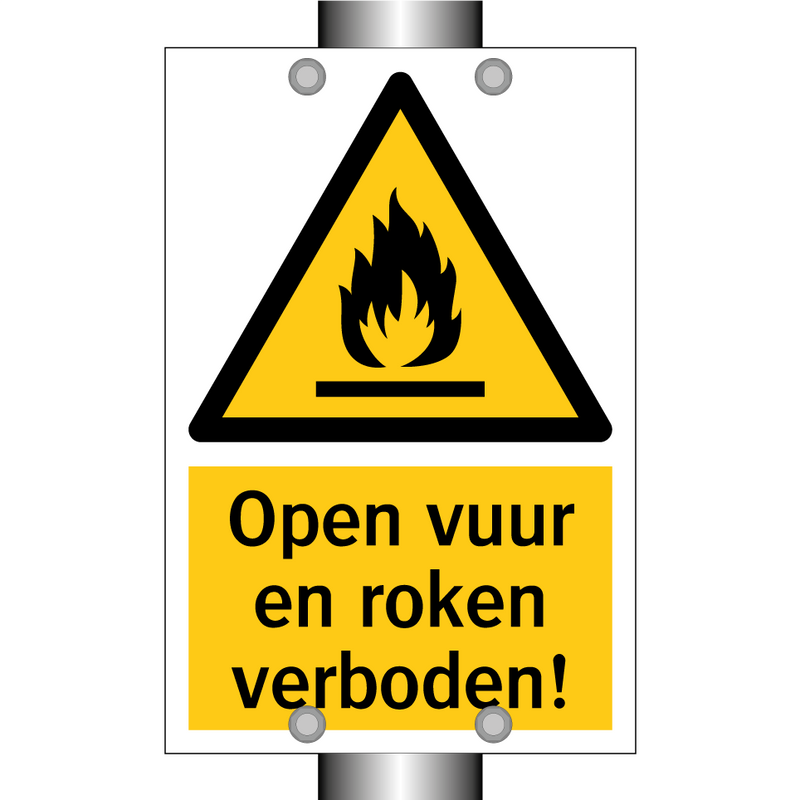 Open vuur en roken verboden!