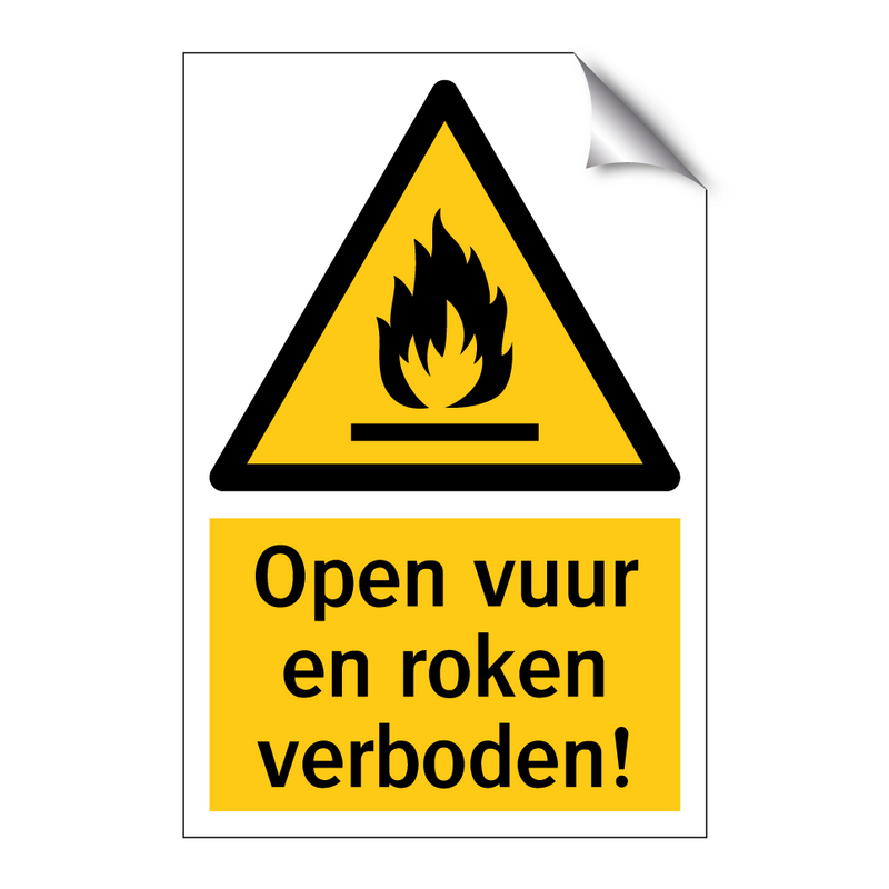 Open vuur en roken verboden!