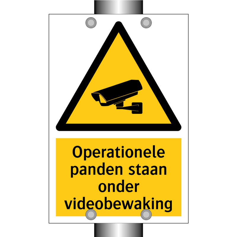 Operationele panden staan onder videobewaking