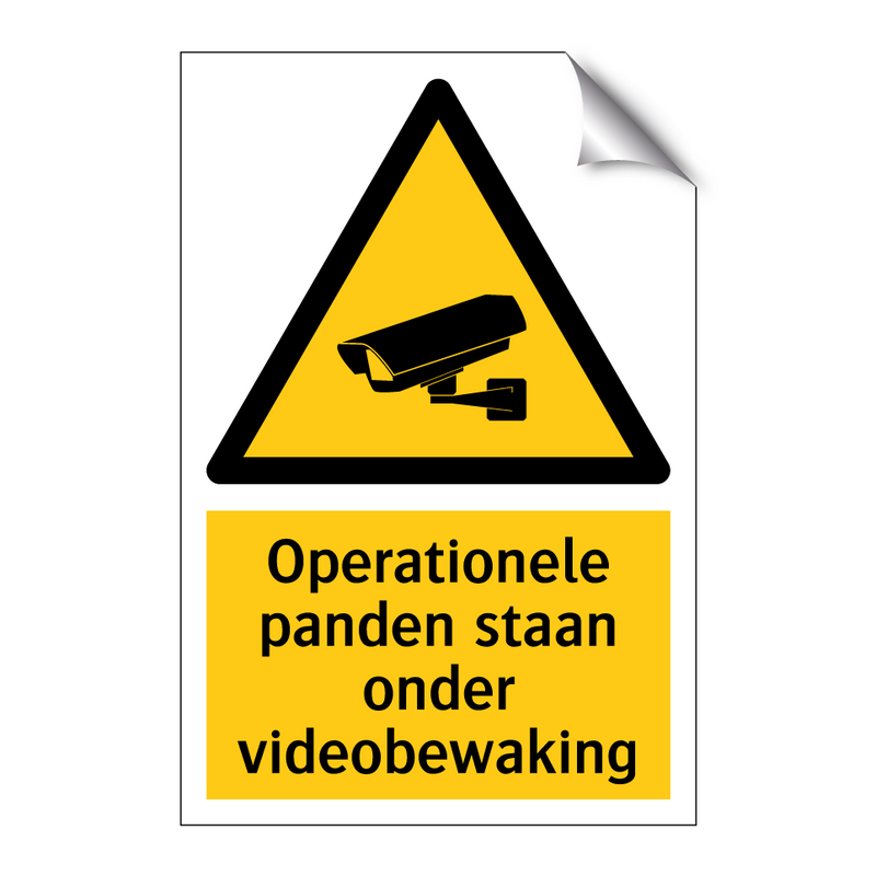 Operationele panden staan onder videobewaking