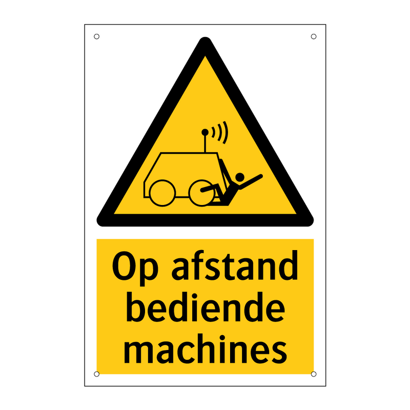 Op afstand bediende machines