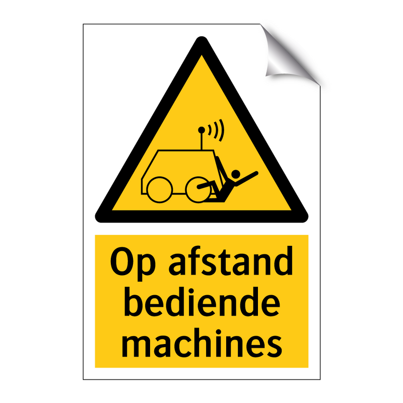 Op afstand bediende machines