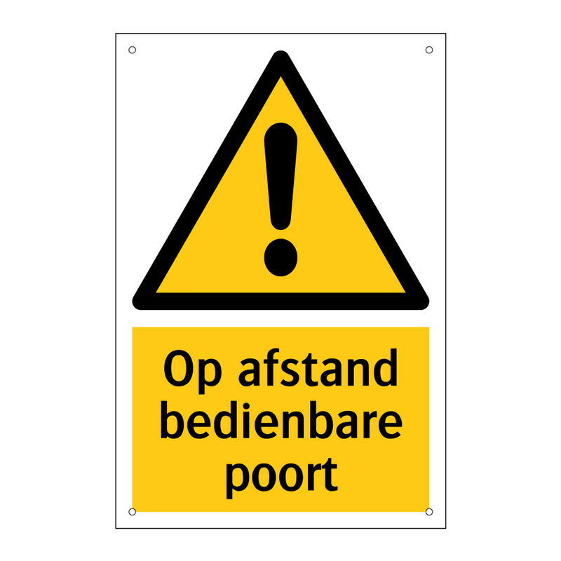 Op afstand bedienbare poort