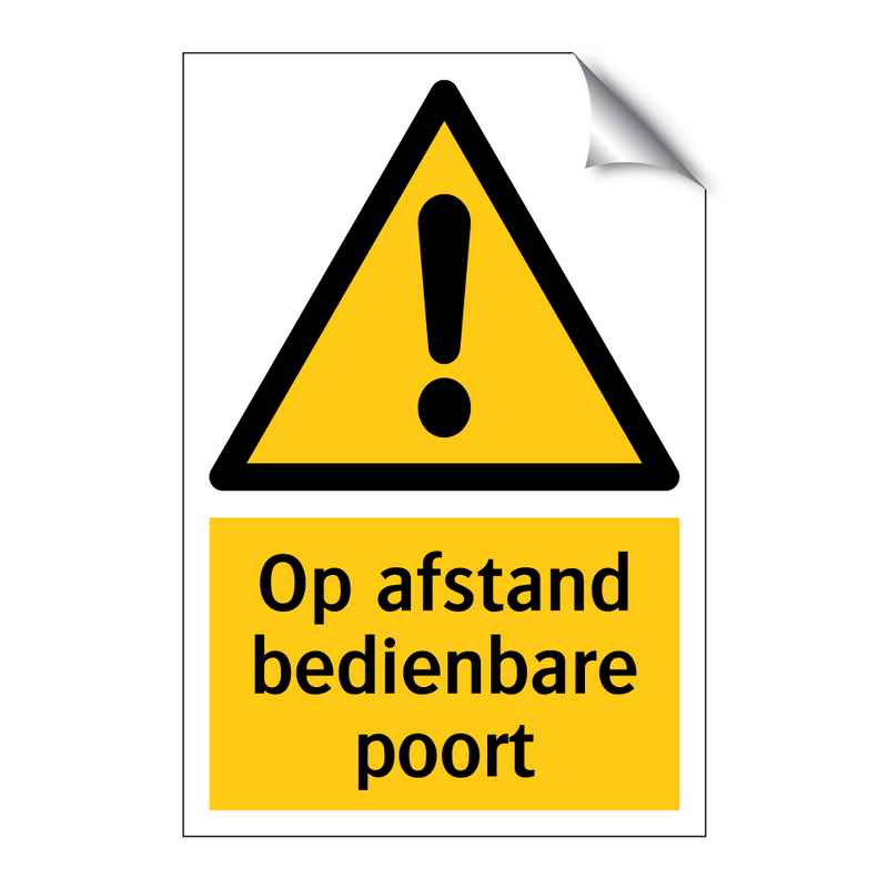 Op afstand bedienbare poort