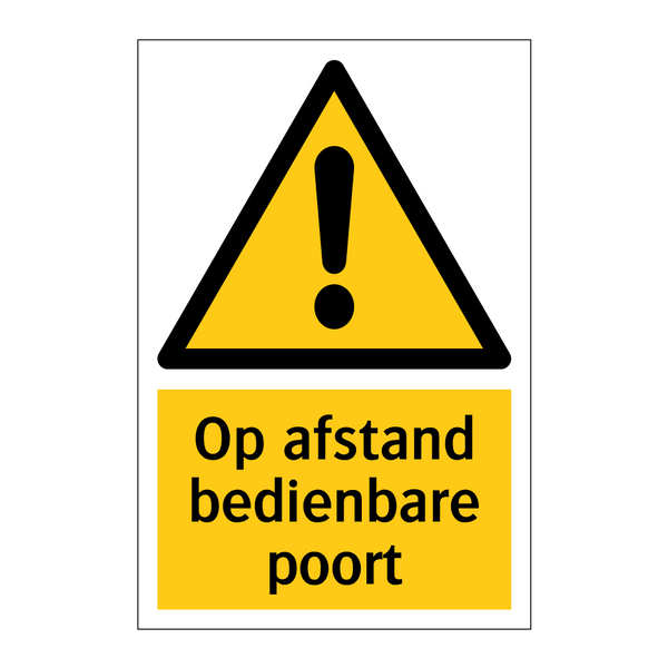 Op afstand bedienbare poort