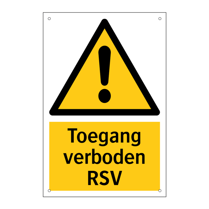 Toegang verboden RSV