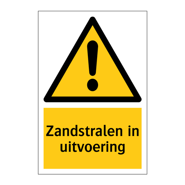 Zandstralen in uitvoering