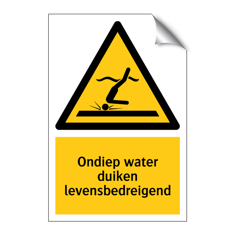 Ondiep water duiken levensbedreigend