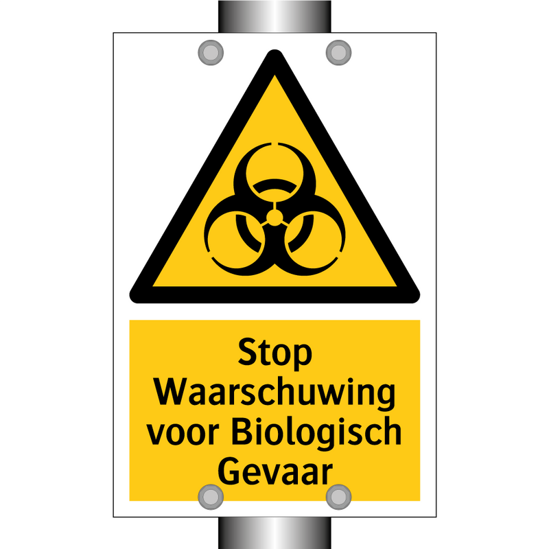 Stop Waarschuwing voor Biologisch Gevaar