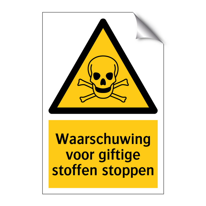 Waarschuwing voor giftige stoffen stoppen